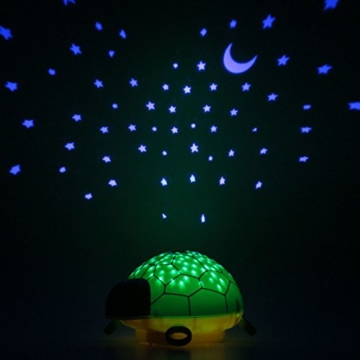 ANSMANN Sternenlicht Projektor - LED Nachtlicht Schildkröte mit